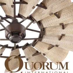 风扇灯设计:quorum 2016年欧美室内风扇灯设计素材。