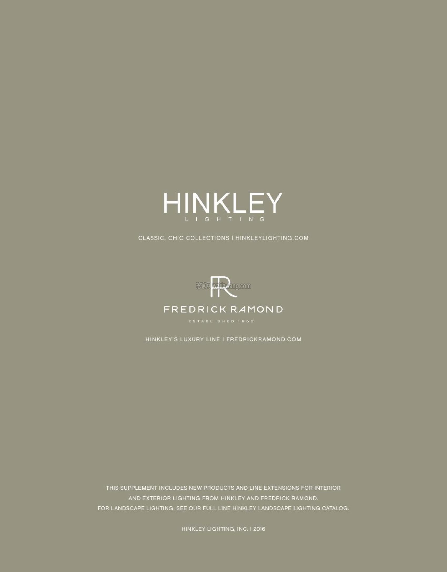 灯饰设计 Hinkley 2016欧式灯具设计目录(图)