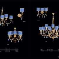 灯饰设计 Crystalite 2017年欧式古典奢华水晶吊灯