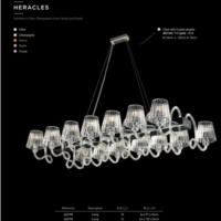灯饰设计 欧美豪华水晶玻璃灯饰目录 Iris Cristal