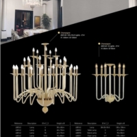 灯饰设计 欧美豪华水晶玻璃灯饰目录 Iris Cristal