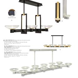 灯饰设计 fine art lamps 2018年美式现代金属玻璃灯具设计