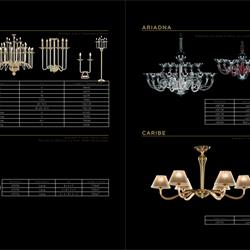 灯饰设计 Iris Cristal 2019年欧美玻璃弯管蜡烛吊灯设计目录