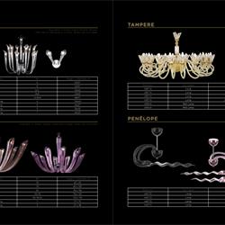 灯饰设计 Iris Cristal 2019年欧美玻璃弯管蜡烛吊灯设计目录