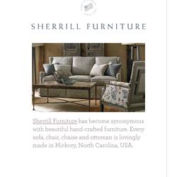 家具设计 sherrill furniture 美国家具品牌产品目录下载