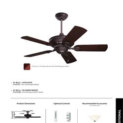 灯饰设计 Emerson 2020年欧美家居LED风扇灯设计