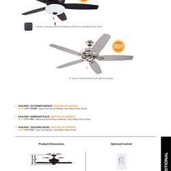 灯饰设计 Emerson 2020年欧美家居LED风扇灯设计