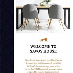 灯饰设计 Savoy House 2021年欧美住宅灯饰产品电子目录