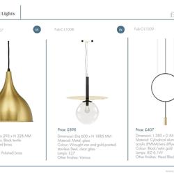 灯饰设计 Fabiia 2021年欧美时尚灯饰设计素材图片电子书