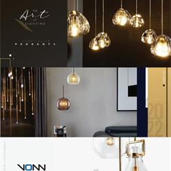 灯饰设计图:VONN 2021年欧美酒店旅馆吊线灯饰素材图片