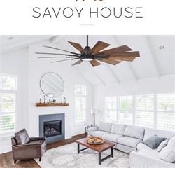  风扇灯设计:Savoy House 欧美家居吊扇灯风扇灯设计图片