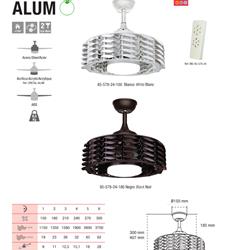 灯饰设计 CristalRecord 2022年国外LED风扇灯吊扇灯设计素材图片