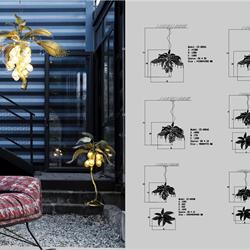 灯饰设计 Bethel 经典花草植物金属灯饰设计素材图片电子目录1