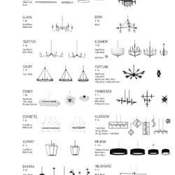 灯饰设计 Dainolite 2022年欧式灯设计产品电子目录