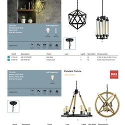 灯饰设计 Sunlite 2022年美国家居现代灯具产品电子书