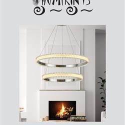 灯饰设计图:Thumprints 2022年美式现代时尚LED灯设计图片