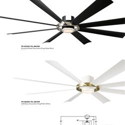 灯饰设计 Modern Forms 2023年欧美LED风扇灯吊扇灯设计图片