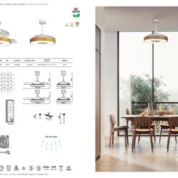 灯饰设计 Mantra 2023年欧美LED风扇灯吊扇灯图片电子目录