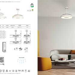 灯饰设计 Mantra 2023年欧美LED风扇灯吊扇灯图片电子目录