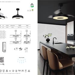 灯饰设计 Mantra 2023年欧美LED风扇灯吊扇灯图片电子目录