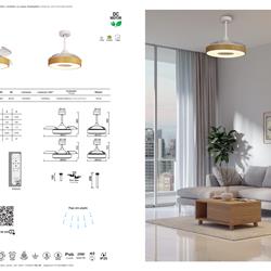 灯饰设计 Mantra 2023年欧美LED风扇灯吊扇灯图片电子目录