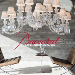 水晶灯饰设计:Baccarat 2023年巴卡拉豪华水晶玻璃灯饰设计素材