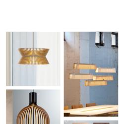 木艺灯饰设计:Secto Design 2023年国外木艺灯饰灯具设计素材图片