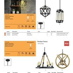 灯饰设计 Sunlite 2023年美国家居现代灯具产品电子书