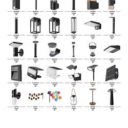 灯饰设计 匈牙利户外灯具 Rabalux 2024年新品素材图片电子目录