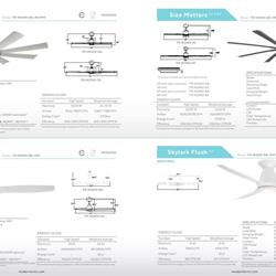 灯饰设计 Modern Forms 2024年新品LED风扇灯吊扇灯设计图片