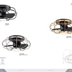 灯饰设计 WAC 2024年现代LED风扇灯吊扇灯设计电子目录