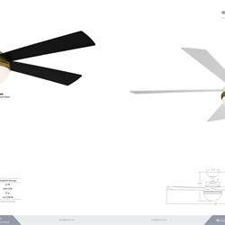 灯饰设计 WAC 2024年现代LED风扇灯吊扇灯设计电子目录