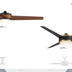 灯饰设计 WAC 2024年现代LED风扇灯吊扇灯设计电子目录