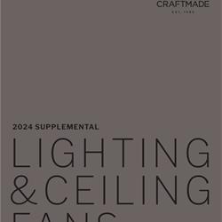 灯具设计 Craftmade 2024年美国灯饰设计图片补充目录