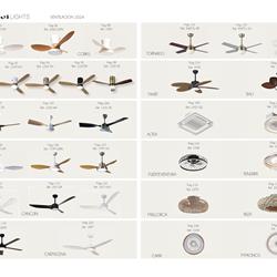 灯饰设计 Narvi 2024年西班牙LED风扇灯吊扇灯产品图片目录