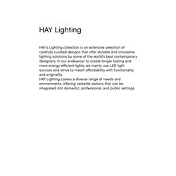 灯饰设计 HAY 2024年丹麦现代简约创意灯饰素材电子书
