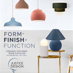 灯具设计 Justice Design 2024年美式简约时尚陶瓷灯具设计图册