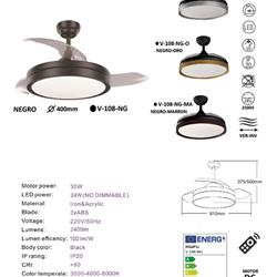 灯饰设计 Incolamp 2024年西班牙风扇灯吊扇灯产品图片电子书