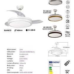 灯饰设计 Incolamp 2024年西班牙风扇灯吊扇灯产品图片电子书