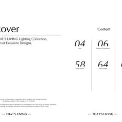 灯饰设计 That's Living Lighting 2025年欧美时尚灯饰产品图片电子书