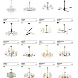 灯饰设计 Freya 2025年俄罗斯流行轻奢灯饰设计素材图片电子图册